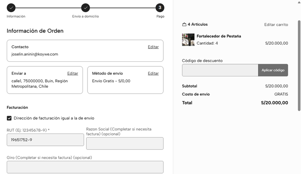 Checkout Jumpseller