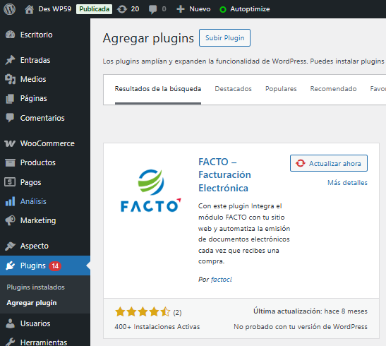 Plugin WooCommerce 1