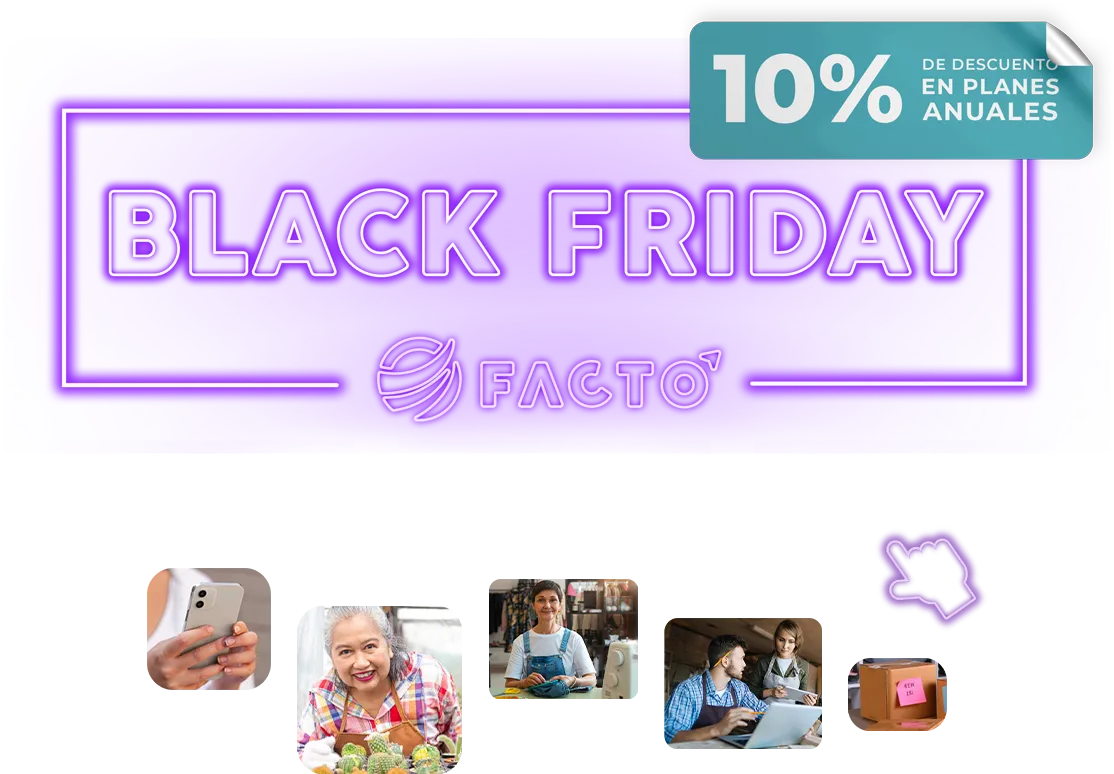 Black friday para software de ventas FACTO en línea con el SII.